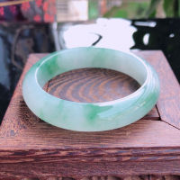 สร้อยข้อมือหยกพม่า Laokeng Jade Jade celet Womens Ice Glutinous Zhengyang Green Floating Flower Jade celet Children ~