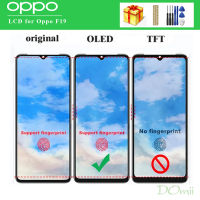 6.43 "ต้นฉบับ/OLED/LCD TFT สำหรับ OPPO F19สัมผัสหน้าจอ LCD หน้าจอดิจิตอลแทนการประกอบสำหรับ OPPO CHP2219จอแสดงผล LCD