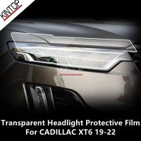 For CADILLAC XT6 19-22 TPU Transparent Headlight Protective Film, Headlight Protection,Film Modification,Accessories Refit