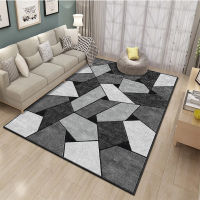 Nordic Geometric Carpet For Living Room Black White Rectangle Simple Non Slip Area Rugs 120x160 Home Decor Floor Entrance Carpet