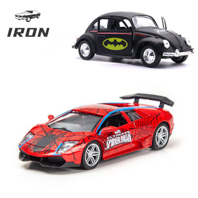 IRON 1:32 graffiti alloy car model childrens toy car decoration (available in stock)