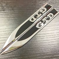 【CW】 Side Fender สติกเกอร์รูปทรงใบมีดป้ายโลหะสติ๊กเกอร์ตรายี่ห้อติดรถยนต์ GTD โลโก้สำหรับกอล์ฟ6 7โปโลโปโล GTI Passat Touran ของขวัญ กำนัล gift