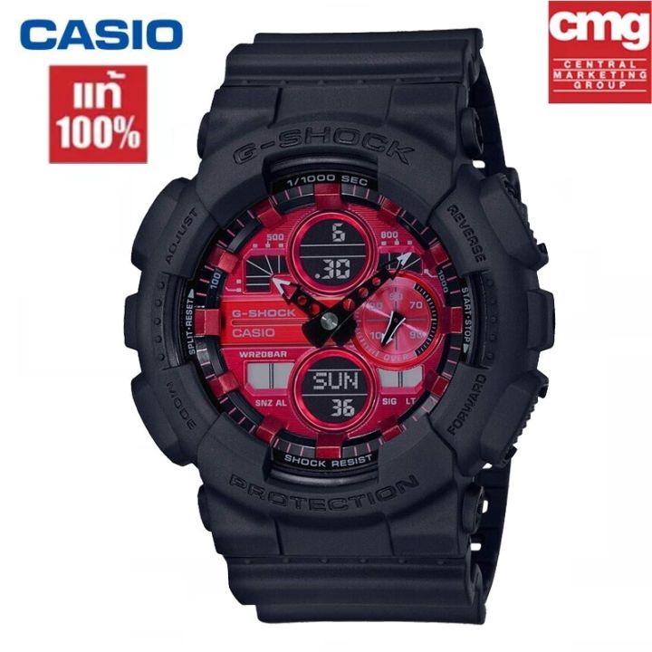 สินค้าขายดี-คาสิโอ-นาฬิกาข้อมือผู้ชาย-g-shock-รุ่น-ga-140ar-1a-นาฬิกากีฬา-นาฬิกาข้อมือ-รับประกัน1ปี
