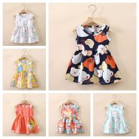 Baby Girls Summer Dress Sleeveless Cute Print Kids Dresses Cotton Children Party Sundress Clothes Toddler Fashion Clothing DS19  by Hs2023