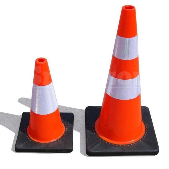 HEAVY DUTY Traffic Cone Safety Cone 28 Inches Rubber Base Orange Reflectorize Road Safety