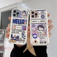 เคส Samsung A32 A12 A20S A02S A50 A10S J7 Prime A51 A10 A125 A30 A50S A30S A20 M40S M10 M10S A205 M02S A025 F02S A305 M12 F12 Cute Astronaut Fall Protection เคสโทรศัพท์มือถือ