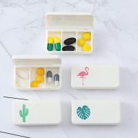 Creative Portable Three Divided Small Medicine Box Mini Pill Box Travel Medicine Sub Packaging Medicine Box Medicine  First Aid Storage