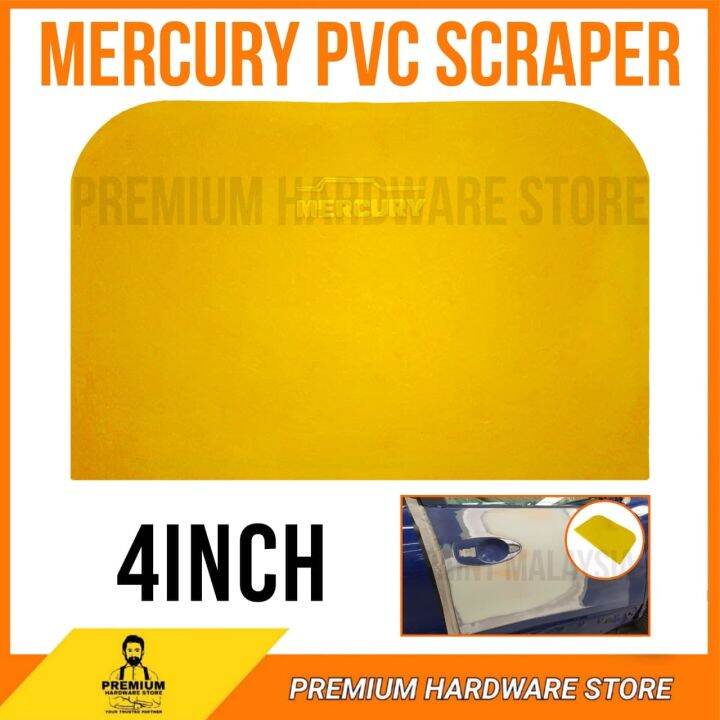 4 INCH MERCURY PLASTIC PUTTY SCRAPER / PLASTIC SPREADER / BODY FILLER
