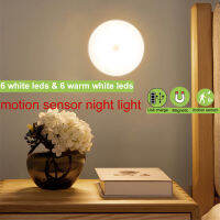 2-6ชิ้นคืน PIR Motion Sensor และเซ็นเซอร์กลางคืนควบคุมสวนแสงในร่ม Usb เรียกเก็บ Led คณะรัฐมนตรีโคมไฟไฟกลางคืนอบอุ่นเล็กน้อย