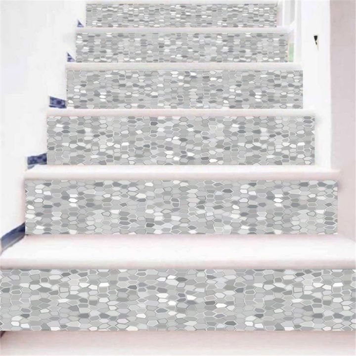 13-pcs-white-grey-staircase-upholstery-stairway-decal-stickers-self-adhesive-vinyl-riser-stair-sticker-3d-wallpaper-stairs-decor