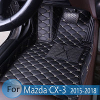 Car Floor Mats For Mazda CX-3 cx3 2018 2017 2016 2015 Auto Exteriors Accessories Waterproof leather Boot Liners Cars