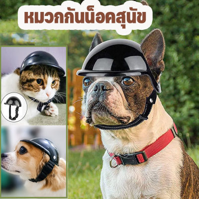 【Smilewil】หมวกกันน็อคสุนัข S/L อุปกรณ์ตกแต่งสัตว์เลี้ยง ABS แมว หมา หมวกกันน็อค
