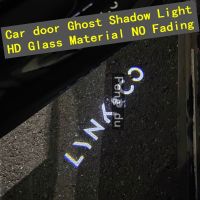 2pcs For LYNK&amp;CO 01 02 03 03+ 05 06 CYAN HD No Fading LED Car Door Light Projector Ghost Shadow Light Welcome Light Atmosphere