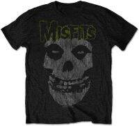 Misfits Mens Classic Vintage Slim Fit T-Shirt Large Black