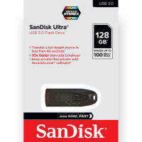 SanDisk Flash Drive Ultra USB 3.0 128GB อ่าน 130MB/s (SDCZ48_128G_U46) เมมโมรี่ การ์ด แซนดิส แฟลซไดร์ฟ ประกัน Synnex 5ปี