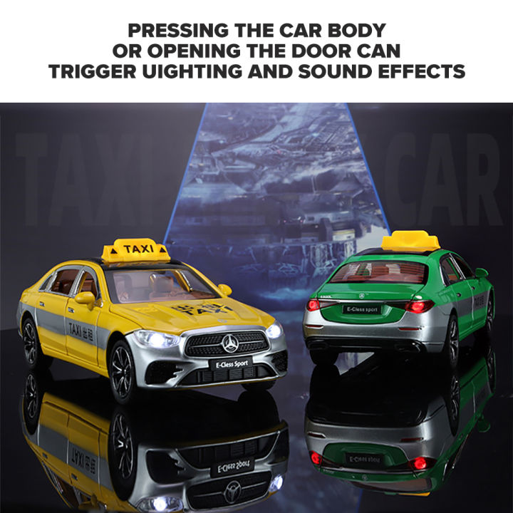 รถบรรทุกโมเดลรถยนต์-e300l-ทำจากโลหะสำหรับแท็กซี่รถเบนซ์ของเล่นอัลลอยรถ-kids-toys-รถสะสมงานอดิเรก