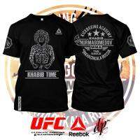 New Fashion1OO% COTTON size XS-8XLMMA Merchandise - Black Graphic T-Shirt Khabib Nurmagomedov Baju Lelaki Fight Mens Training t 2023