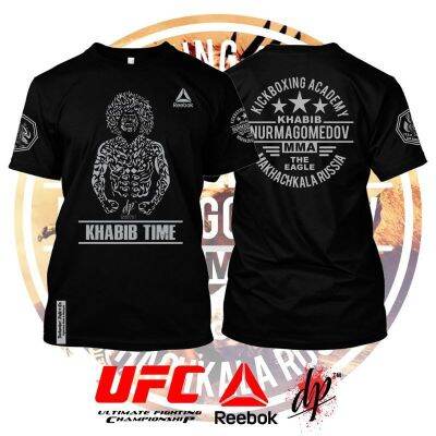 New Fashion1OO% COTTON size XS-8XLMMA Merchandise - Black Graphic T-Shirt Khabib Nurmagomedov Baju Lelaki Fight Mens Training t 2023