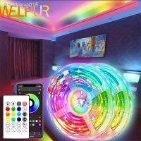 RGBIC LED Strips 2.5M-7.5M Bluetooth App Control Music Sync LED Light With Remote Control For Game Room Party Interior Decor