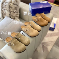 【จัดส่งฟรี】Birkenstocksˉ Men/Women Classic Cork Slippers Beach Casual Shoes Boston Series 35-46