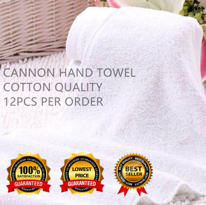 12Pcs Hand Towel White Cannon 32g Face Towel Lazada PH