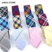 ✠✧ Cotton Plaid Ties For Men Women Casual Pink Groom Necktie For Wedding Party Boy Girl Suit Tie Skinny Necktie Gravata Accessories