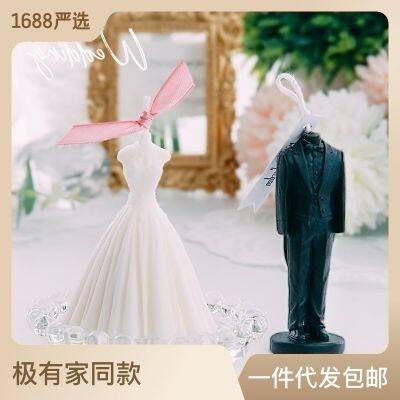 [] dream wedding dress suit scented candles do Chinese valentines day gift to marry with hand gift box bedroom furnishing articles