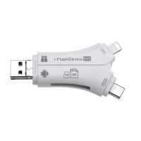 4 In 1เครื่องอ่านการ์ดความจำอเนกประสงค์2.0USB ถ้า/การ์ด SD ประเภท C ไมโคร USB USB เครื่องอ่านซิมการ์ดที่มี OTG สำหรับตัวแปลงสายแอนดรอย IOS