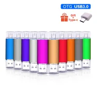 โลโก้ฟรีกว่า10ชิ้น) USB แฟลชไดร์ฟโลหะไดร์ฟปากกาแท่ง Usb ขนาด GB 128 3. 0 Pendrive 64GB 128GB 256GB สำหรับโทรศัพท์แอนดรอยด์