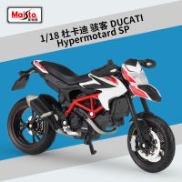 Maisto 1:18 DUCATI HYPERMOTARD SP รุ่นรถจำลองรถจักรยานยนต์โลหะของเล่นรถเด็กของเล่นของขวัญคอลเลกชัน B388