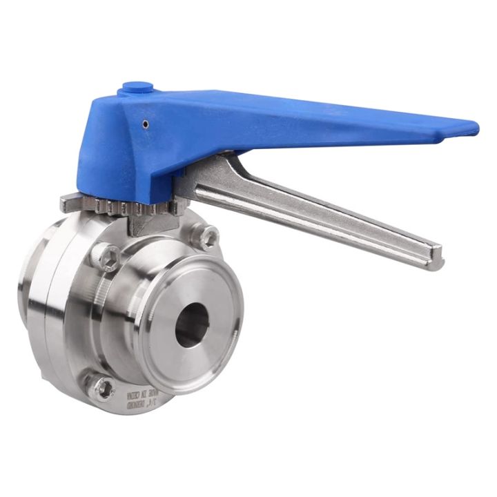 butterfly-valve-with-blue-trigger-handle-stainless-steel-304-clamp