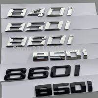 NEW 840i 850i 860i 840d 850d 860d M840i M850i M850d Car Trunk Letter Nameplate Emblem Logo for BMW New 8-series M Sport Chrome Black