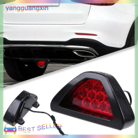 yangguangxin 12V รถสปอร์ต F1สไตล์สามเหลี่ยม12LED ไฟท้ายไฟท้ายเบรคที่สาม