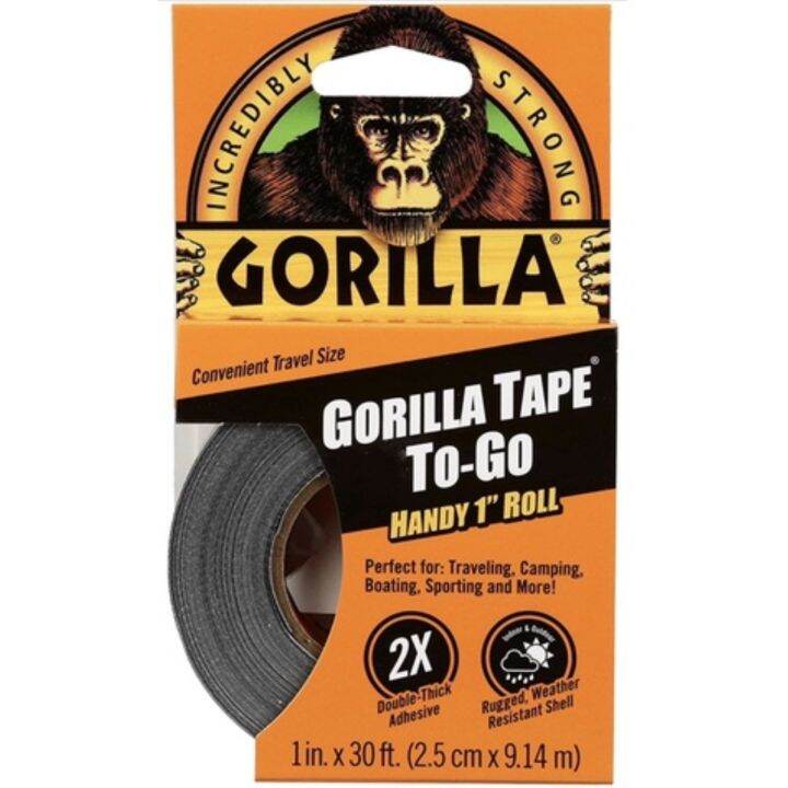 HEAVY DUTY Gorilla To Go Duct Tape 1 inch x 30ft mini duct tape bike