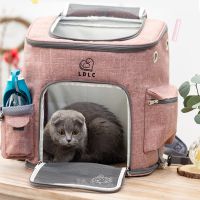 ▣♘ LDLC Outdoor Cat Mesh Carrier Backpack Breathable Pet Bag For Dogs Fashion Portable Carrier Bags Comfort Carrier for Small Dog