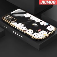 เคส JIUMOO สำหรับ Xiaomi MI POCO M3 Pro 4G POCO M3 Pro 5G Redmi Note 11 SE เคสการ์ตูนแมวน่ารักแฟชั่นดีไซน์ใหม่บางๆลายเคสมือถือกันกระแทกคลุมทั้งหมดเคสนิ่มป้องกันเลนส์กล้อง