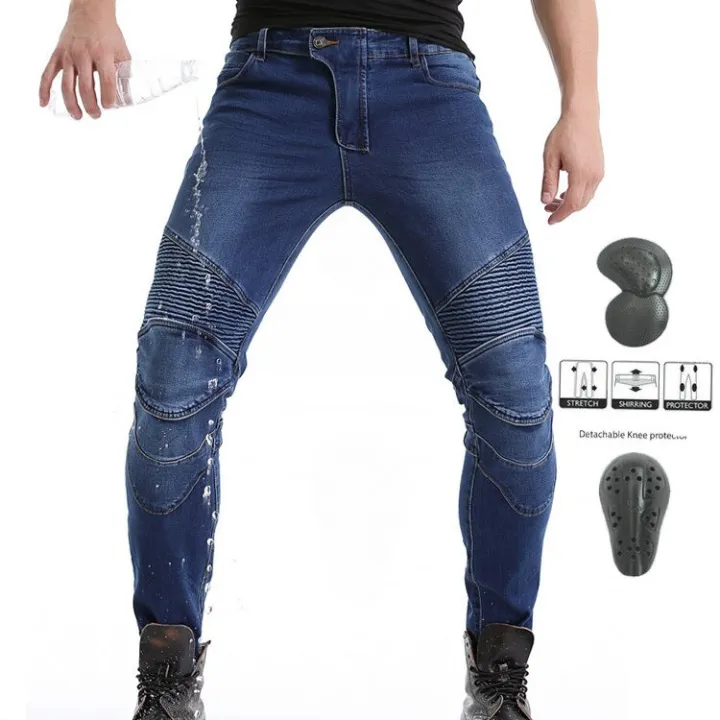 Komine Waterproof Motorcycle Pants Men Moto Jeans Protective Gear Riding Touring Motorbike 5322