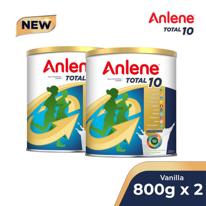Anlene Total 10 Adult Milk Powder Plain 800g x2 Lazada PH