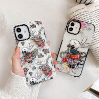 เคสโทรศัพท์กระต่ายน่ารัก,เคสใสป้องกันสำหรับเด็กผู้หญิง XR Xs Max 7 8 Plus 6 6S ฝาครอบซิลิโคนนิ่มรูปกระต่าย