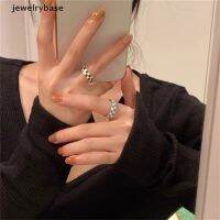 [jewelrybase] แหวนแฟชั่น ลายสก๊อต สไตล์ฮิปฮอป สําหรับผู้หญิง 〖QYUE〗