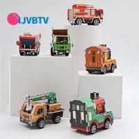 IJVBTV ของขวัญสำหรับเด็ก งานฝีมือ DIY ของเล่นโมเดลอาคาร แฮนด์เมด ดึงรถกลับ ของเล่นประกอบรถบรรทุก เด็ก ของเล่นเพื่อการเรียนรู้เบื้องต้น ปริศนากระดาษจราจร DIY โมเดลอาคารจราจร จิ๊กซอว์สเตอริโอ 3 มิติ