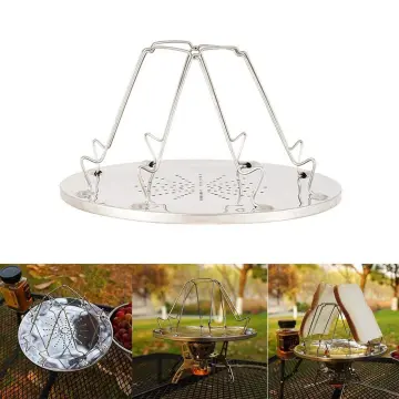 Foldable Bread Warming Rack Stainless Steel Sandwich Holder Cage