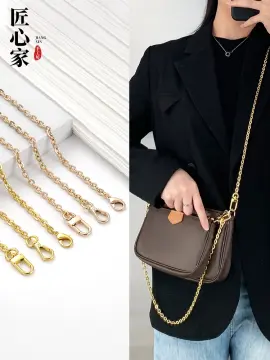 Suitable for LV mahjong bag transformation metal chain shoulder strap chain  single buy bag with underarm bag chain copper accessories Messenger