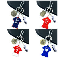 【cw】 Harland RED MAGIC C Luo Jersey Keychain Paris MBA Penemar Massey Football Key Chain Pendants ！