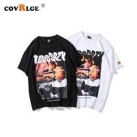 Covrlge Fashion New Hip Hop Men T-Shirts Summer Street Clothing Mens T Shirt Casual Cotton Tee Male Shirt Hot Streetwear MTS723