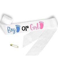 Boy Or Baby Footprint Shoulder Mom To Sash Shower Supplies Christening Baptism