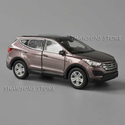 Welly 1:36 Scale Diecast Metal Model Car Hyundai Santafe SUV Pull Back Toy