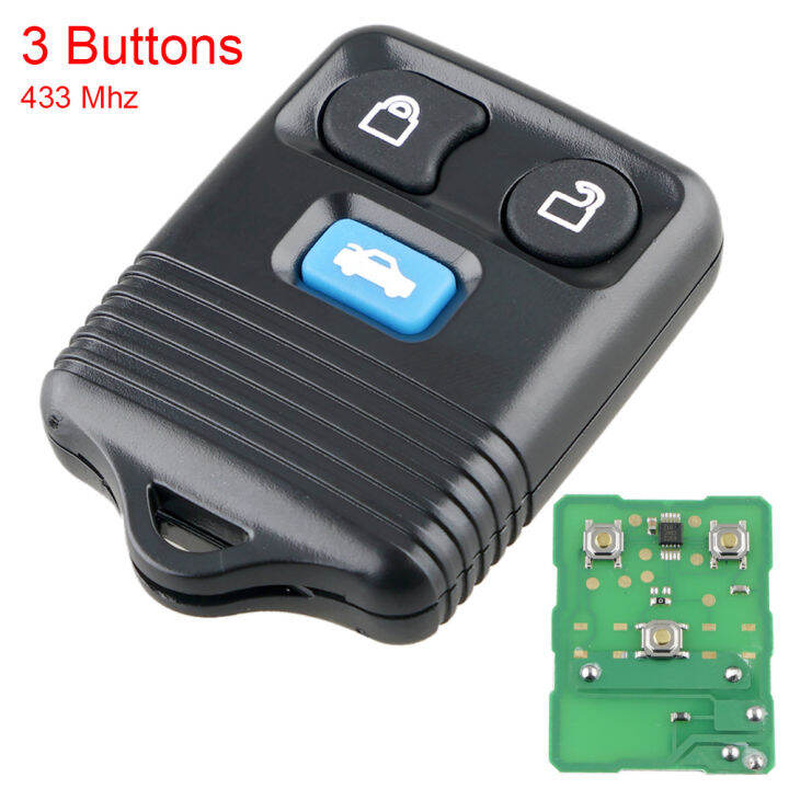 3 Buttons 433Hz Replacement Remote Car Key Fob Transmitter Clicker
