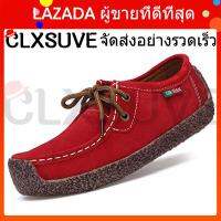 CLXSUVE แฟชั่นผู้หญิงรองเท้าลำลองลูกไม้ - Up รองเท้าส้นแบนผู้หญิงรองเท้าใส่สบายรองเท้าสตรี Breathable รองเท้าสตรีรองเท้าผ้าใบขนาดใหญ่ 35-42