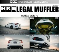 HKS ท่อไอเสีย รุ่น Legal Muffler สำหรับรถยนต์ Honda Civic FC RS (Titanium)